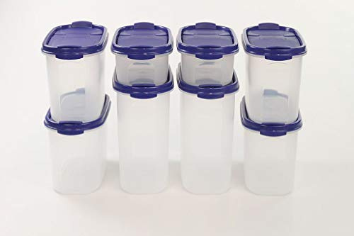 Bägarvaror ägggjutna 1,7 L (2) +1,1 L (4) + 500 ml (2) blå med skal modulär