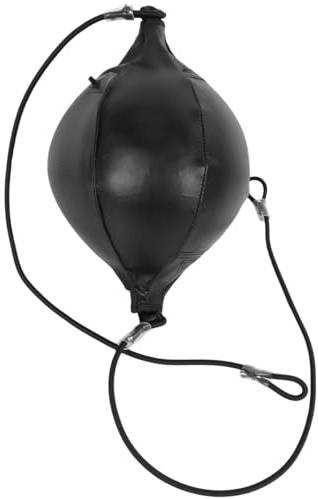 BESPORTBLE Boxing Speed Ball Hanging Boxing Ball with Pull Cord Pu Punching Training for Reflex Agility and Hand-Eye Coordination Home Gym Workout 11.81 X 4.72 X 1.96 in