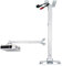 Deselen Support Videoprojecteur Plafond et Support Mural, Montage Facile, Universel Pied Videoprojecteur, pour Videoprojecteur 4K et Mini Projecteur, Max 20 kg, Blanc