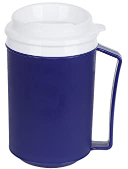 XGOPTS Non Spill Cup for Disabled Men Women Plastic Drinking Beaker Feeding Beaker Mug with Easy Grip Handle Disability Aids Cup with Anti Splash Spout and Lid Travel Mug for Kids Elderly