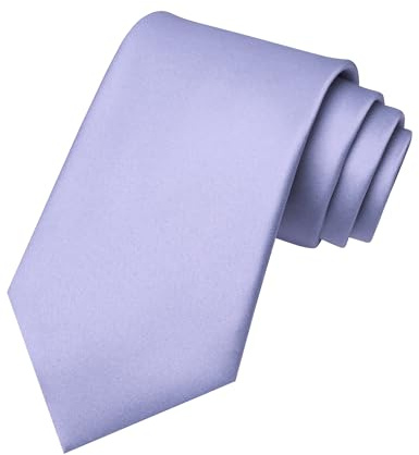 RBOCOTT Solid Color Tie Mens Necktie for Business and Wedding Party