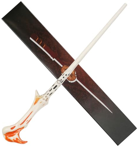 Aomig Magic Wand for Kids, Magic Wand for Wizards and Sorcerer's Apprentices, Wizard Costume Accessory Wizard Dress Up Wand for Halloween Cosplay Christmas Birthday World Book Day(A)