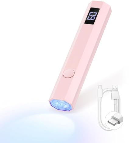 SAVILAND Mini Lampada UV LED Unghie 6W Portatile UV Lamp con LCD Rosa