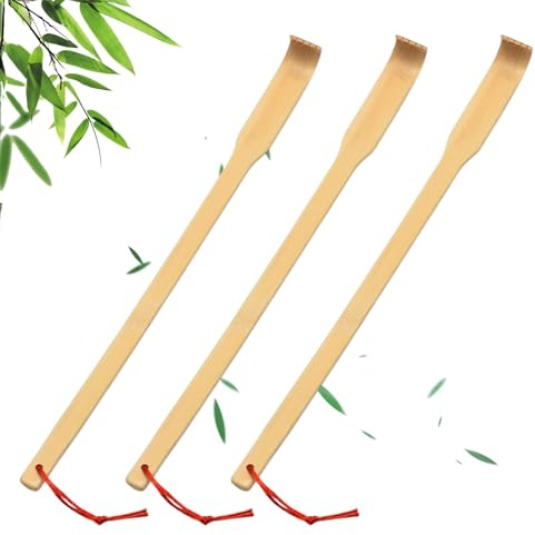 3 Piezas Rascador De Espalda De Bambú Mango Largo Rascador De Espalda De Bambú De Madera Para Adultos Hombres Y Mujeres Para Alivio Inmediato Del Picor 41,5 Cm
