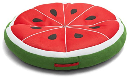 Big Joe Fruit Slice Float No Inflation Needed Pool Lounger, Watermelon Mesh, Quick Draining Fabric, 4 feet Big