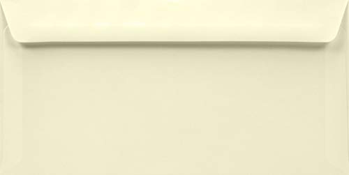 Netuno 100 Briefhüllen Creme DIN Lang 11x22 cm hochwertig stilvoll | 120g Olin Cream · elegante cremefarbene Umschläge für Hochzeit, Einladungen & Grußkarten