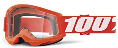 100% Strata 2 Klarsicht Goggles Jugend orange