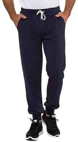 JP 1880 714277 Pantalon de survêtement pour Homme, Grandes Tailles, Tailles L-8XL, Pantalon de Jogging, léger, Coupe Moderne, jusqu'à 10 XL, Bleu Marine foncé., 5XL Taille Tall