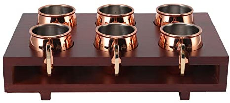 Moscow Mule Muggar, Set med 6 Hamrade Koppar Rostfritt StåL Handgjorda Muggar FöR Att Dricka, 2oz VäRmeisolering Moskva Cocktailmugg