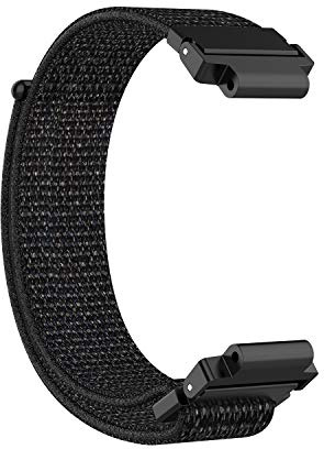 INF Armband för Garmin Forerunner 220/230/235/620/630/735XT nylon Svart Klockarmband