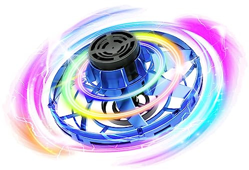 Zookao Hand Flying Spinner UFO Spin Drohne, Spiele für den Außenbereich, Kinder, Mini-Drohne, Fidget Spielzeug, Geschenk zum Geburtstag, Weihnachten, Jungen, Mädchen, 6-12 Jahre Spielzeug