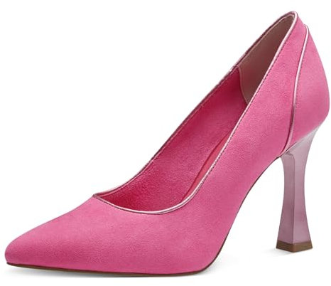 MARCO TOZZI Décolleté Donna con Tacco a Trapezio a Punta, Rosa (Hot Pink Comb), 40 EU