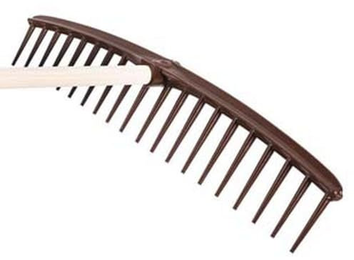 5PZ RASTRELLO IN POLIPROPILENE 20 DENTI PER ERBA E FIENO SPALLA CURVA - cm.69 gr.260