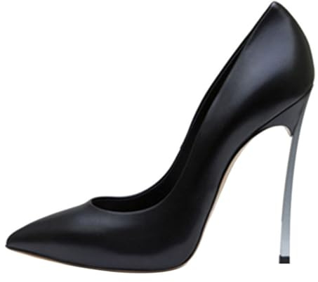 12CM/4.72IN Sexy Spitz High Heels Fetisch Schuhe Stiletto Heels Nachtclub Pole Dance Hochzeit Party Prom Schuhe,Schwarz,35 EU
