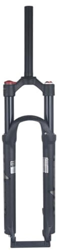 ZECHAO 26/27,5/29 Zoll Mountainbike Federgabel, 120 MM Federweg Aluminiumlegierung Schnellspanner Scheibenbremse Doppelluftkammer Vorderradgabel 1800 G(Black-Manual Lock,26inch)