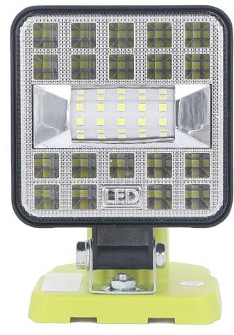 Luz de Trabajo LED Luz de Inundación LED de 1800 Lm para P189 P190 PBP002 PBP003 RB18L50 BPL1820 para Lugar de Trabajo, Reparación de Automóviles, Camping, Emergencia