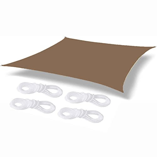 Tenda parasole impermeabile per esterni, 4 m x 5 m, blocco UV, vela ombreggiante per patio per attività in cortile