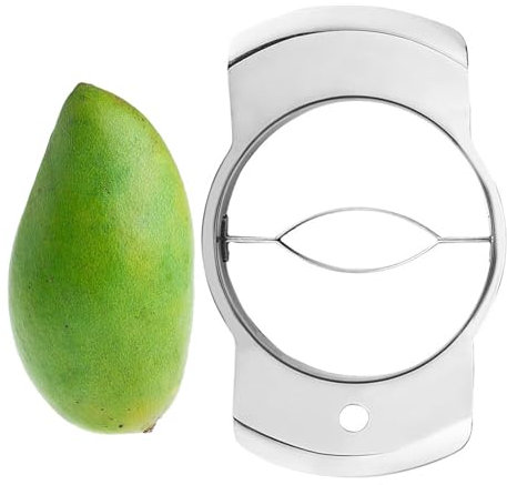 MANGO Peeler & Slicer - Mango-Cutter aus Edelstahl und Grabenentfernungswerkzeug | Easy Fruit Teiler zur schnellen Zubereitung von Mangos | Scharfe und robuste Klinge zum Schneiden