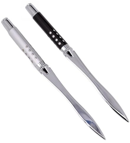 Letter Opener, Metal Letter Openers for Ladies Men Letter Openers Envelope Express File Document Unpack Box Packages Cutter Split File Envelopes Stationery for School Office Home (2pcs)