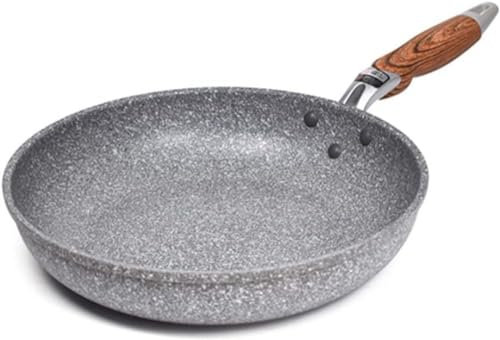 SGKOMN Maifan Stone Pan Friggere Pentola Antiaderente Wok Domestico Fondo Piatto Wok Induzione Gas Cucina Universale Pentole-28cm(26cm)