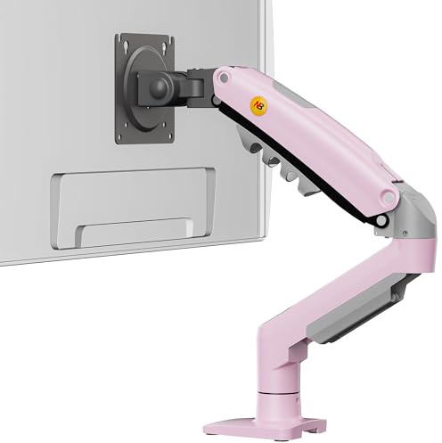 Single Monitor Arm for 17 to 30 Inch Computer Screens, Monitor Stand Load up to 9 kg, Rotate Tilt Swivel Adjustment VESA 75 & 100 mm (F80-XJ)