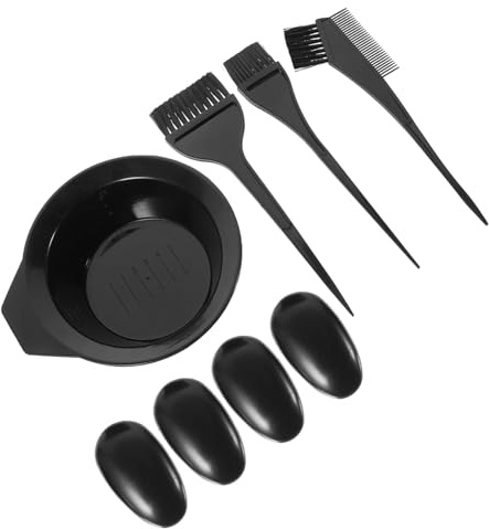 ADOCARN Kit De Coloration Cheveux Noir Outils Coiffeur Multifonctions Pour Racines Mèches Et Soin Peigne Sans Accrocs Adapté à Toutes Longueurs Et Textures
