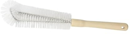 Cepillo de Limpieza 30cm, Limpia biberones. Cepillo escobilla para Limpiar Botellas, termos, jarrones y Vasos. Mango de Madera y cerdas de Nylon. Flexible y moldeable