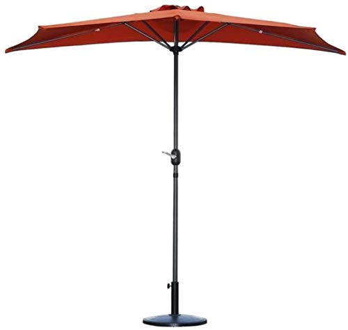LSLYTQ Outdoor Garden Parasols Parasols 9Ft Patio Half Umbrella Wall With 5 Ribs & Crank, Sun Shade For Outdoor Balcony Cafe Door Market Garden Sunshade good