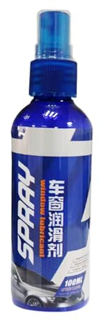 Lubrifiant pour les attelles de fenêtre de voiture - Spray de soins d'étanchéité, protection des pneus en caoutchouc | Couche de voiture professionnelle, glissement de haute performance avec applicate