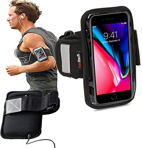 Navitech Bon Plan Sport : Brassard pour Smartphone + Gants tactiles Blancs pour Samsung Galaxy Note 4