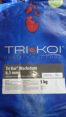 Tri Koi Croissance - Nourriture pour carpes koï de qualité - 6,5 mm (10 kg).