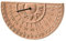 PANNELLO DA PARETEMERIDIANA IN TERRACOTTA FATTO A MANO; ALTEZZA CM. 23, LARGHEZZA CM. 39, PROFONDITA’ CM. 3,5 (NON COMPRENDE LO GNOMONE). MADE IN ITALY