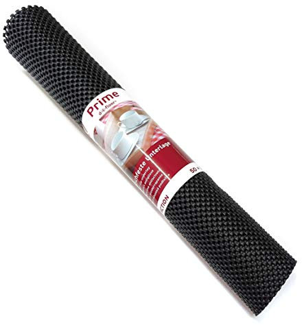 DecoMeister rutschfeste Unterlage Antirutschmatte rutschfest Küchenschrankeinlage Schubladenmatte Auto Schränke Regale Zuschneidbar 50x150 cm Dick Schwarz