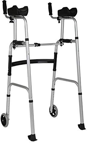 HODAGES Gehhilfe Senioren Wohnung Aluminium Gehhilfe Vierbeinige Gehhilfe Leichte Faltbare Trainings Gehhilfe für ältere Menschen