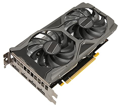 Tarjeta Gráfica para Juegos GTX 1660 S, 6GB GDDR6 1785MHZ GPU Clock 192bit Dual Fan Tarjeta Gráfica de Escritorio para Office Media