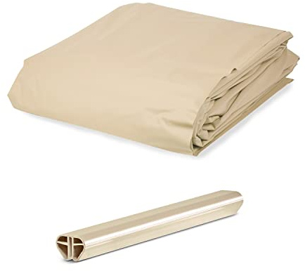 Pool Folie 0,8 mm Sand inkl. Basic Handlauf Sand für Rundpool 350 x 120 cm Set Innenhülle Auskleidung Innenfolie Poolplane Plane