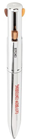 4-in-1-Markierungsstift für die Augenbrauenkontur, Microblading-Brauenstift, Wasserfestes, Langlebiges Augen-Make-up-Beauty-Tool, Augenbrauen-Definitionsstift, Augen-Make-up-Beauty-Tool(Mittel)