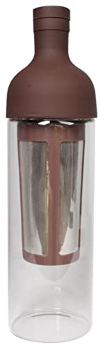 Jolsaawie 800ML Cold Brew Coffee Pot Cold Brew Coffee Tea Pot Heat Resistant Glass European Style Extraction with Fine Filter,B