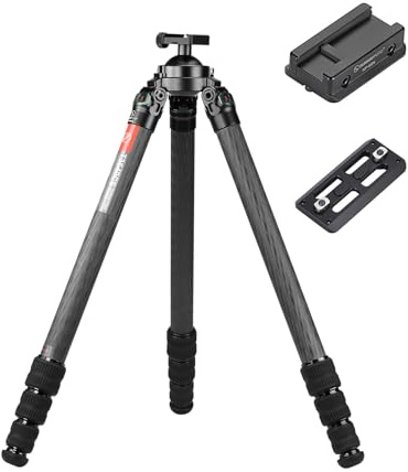 SUNWYAFOTO T3640CS - Trípode de caza para rifle de disparo, fibra de carbono