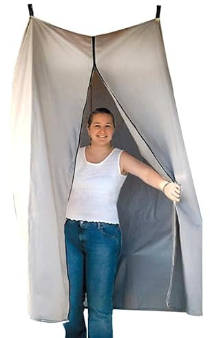 BUXTOM Portable Shower Tent, Camping & Hiking, 182 X 76 X 68cm, Grey, 2 Person