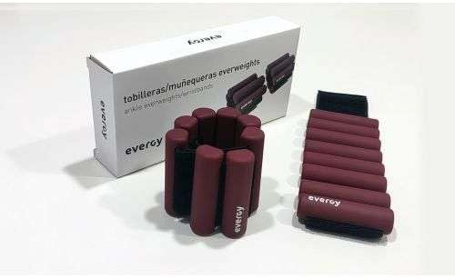 Everweight Gewichtsmanschette, 0,5 kg, Paar (Wein), Knöchelgewichte, Gewichtsmanschetten für zu Hause, Gewichtsmanschetten für Knöchel und Handgelenk, 0,5 kg