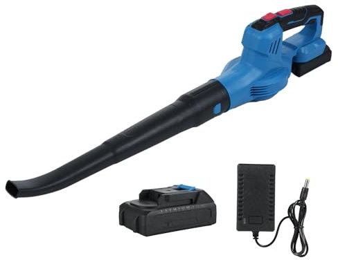 Mulcort 20V Soplador de Hojas Inalámbrico, 300W Soplador de Hojas Eléctrico de Mano de 150 MPH con batería de 2*2000mAh, Soplador de Hojas a Batería para retirada de nieve, polvo y hojas caídas, etc