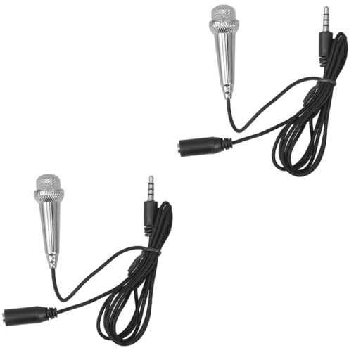TOYANDONA 2stücke Mini Mikrofon Für Handy Und Laptop Tragbares Mikrofon Für Karaoke Und Gesangsaufnahmen Kompakt Und Leicht Für Unterwegs