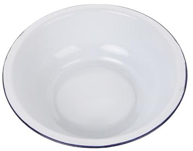 OSALADI Emaille Becken Retro Rührschüssel Emaille Waschbecken Vintage Obst Schüssel Haushalt Versorgung