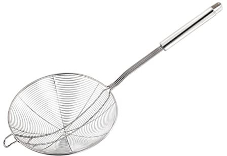 WATIIFUFU Siebkelle Aus Edelstahl Drahtgeflecht Mit Griff Für Heiße Töpfe Abgießen Von Nudeln Pasta Gemüse Frittieren Küche Spülmaschinenfest Durchmesser