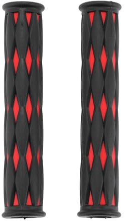 Hihaha 1/2 12mm Universal Motorcycle Brake Lever Cover Non Slip Rubber Brake Lever Grip Sleeve for Motorcycle Scooter Bicycle Bike Black Red 1 Pair