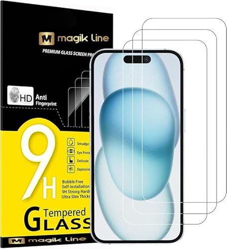 GENERICO 3 pièces, verre trempé pour Crosscall Core X4, film de protection, sans bulles, dureté 9H, 0,33 mm ultra transparent, ultra résistant