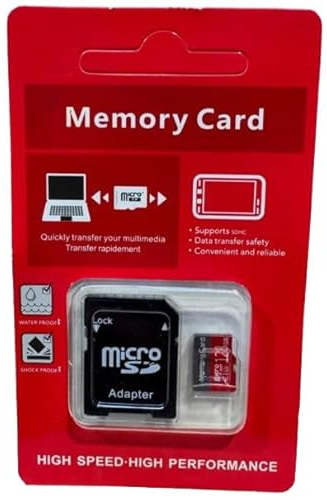 128GB Micro SD Card with Adapter, High Speed U3 V30 A1 Storage Expansion for Mobile Phones, 4K UHD Video Recording, Universal SDXC Memory Card