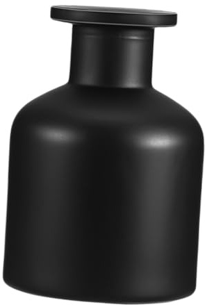 Alipis Botella Difusora de Vidrio Mate para Aceites Esenciales Recargable con Apertura Fácil para Aromaterapia y Decoración Ambiental