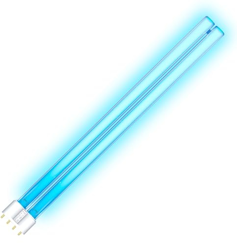 UPPZLLXU 36W Ampoule de Remplacement UVC 2G11 PLL, Ballast Électronique, pour Clarificateur Bassin, Filtre UVC, Élimine Bactéries, Algues Efficacement pour Aquariums, Étangs